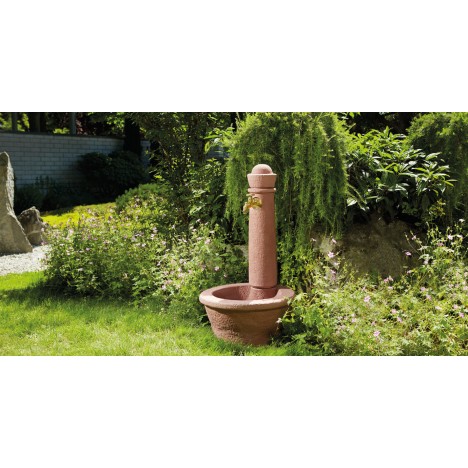 ROMA uzpildes pilārs (sarkans granīts)