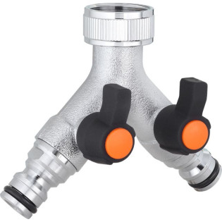 Sadalītājs 2 līnijām Quick-Click-3/4''(i), hromēts Sadalītājs 2 līnijām Quick-Click-3/4''(i), hromēts