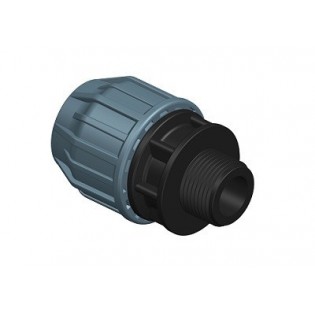 PP Kompresijas pāreja ar ārējo vītni, Pn10