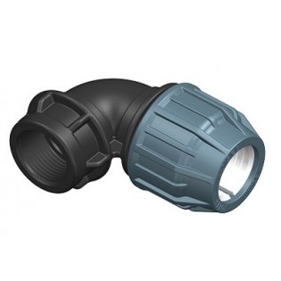 PP Kompresijas līkums ar iekšējo vītni, Pn10 