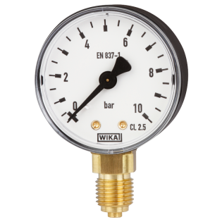 Manometrs D100-R 1/2" 0-10bar WIKA