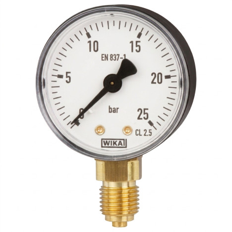 Manometrs D100-R 1/2" 0-25bar verificēts WIKA