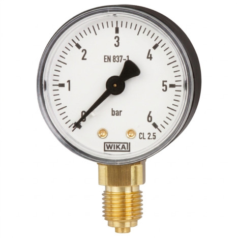 Manometrs D100-R 1/2" 0-6bar verificēts WIKA