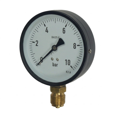Manometrs D50-R 0-10bar 1/4" Italtecnica