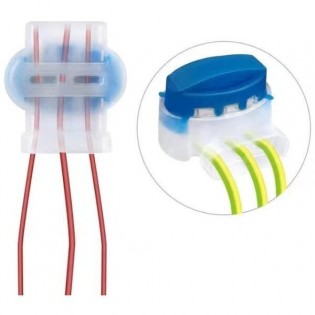 Kontrolkabeļa savienojuma klipši ar gēlu