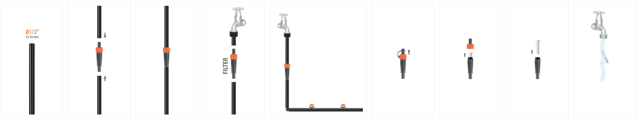 Claber in-line filtrs